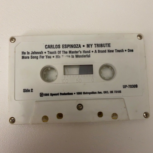 Carlos Espinoza My Tribute 1984 Upward Productions 70309 Cassette VG+ - Picture 5 of 5